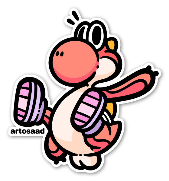 Йоши наклейки без заднего фона