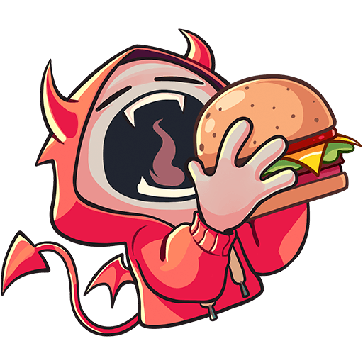 Нимб и рожки Стикеры