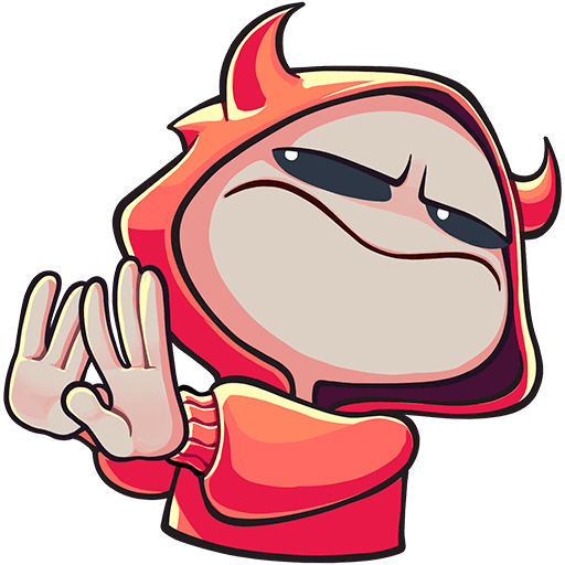 Стикеры нимб и рожки (42 фото)