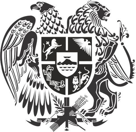 Герб Армении чб