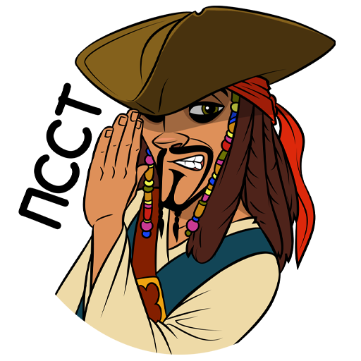 Капитан Джек Воробей Стикеры