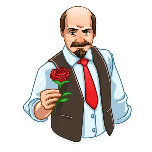 Стикеры телеграмма Ленин