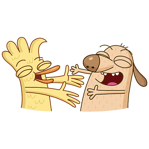 Набор стикеров Дигги в ВК