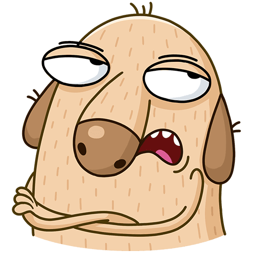 Пес Дигги Стикеры с пивом