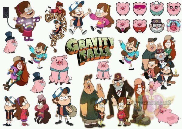 Наклейки Гравити Фолз