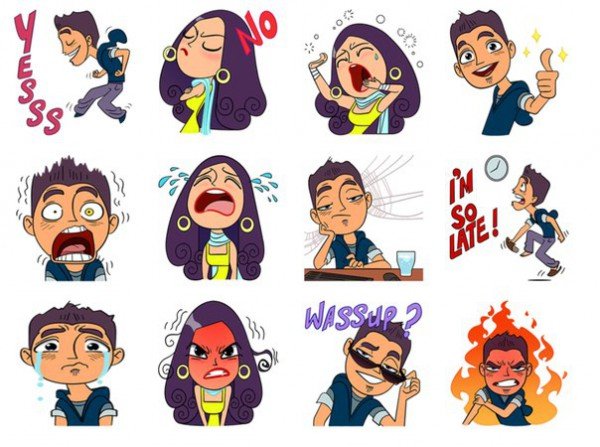 Наклейки эмоции