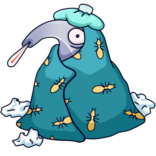 Стикеры муравьед Мур