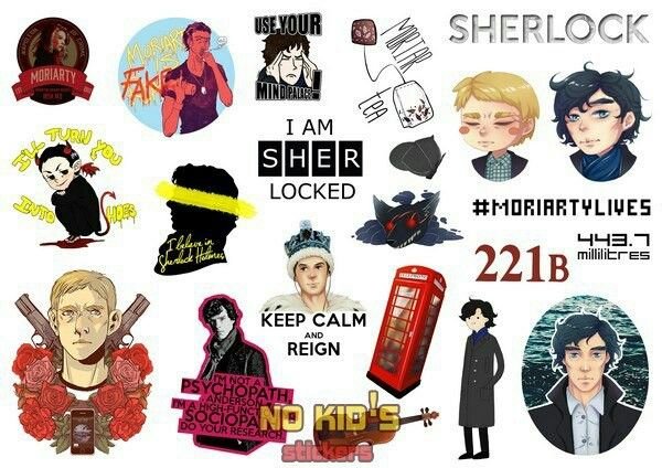 Наклейки Шерлок