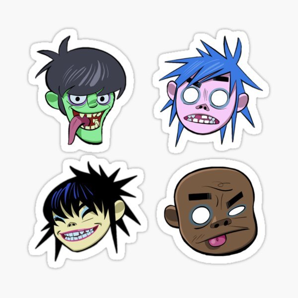 Стикеры гориллаз