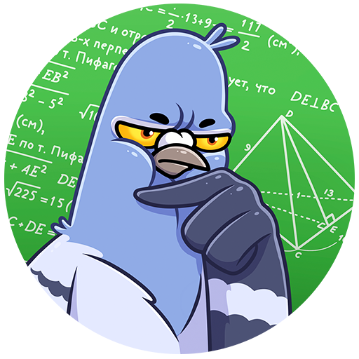 Голубь стикер