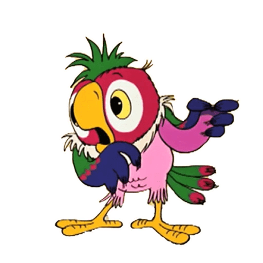 Герои мультика попугай Кеша