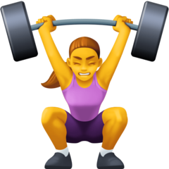 Человек со штангой смайлик