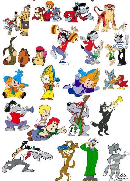 Персонажи из русских мультфильмов