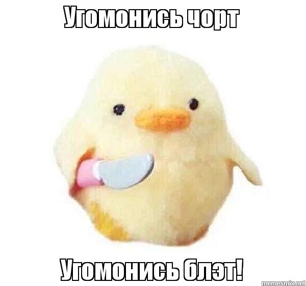 Утка с ножом угомонись