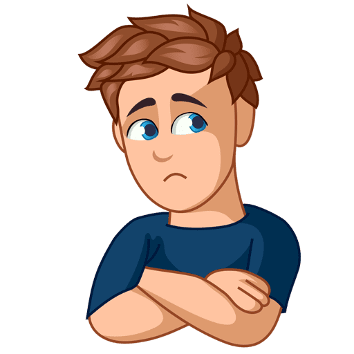 Юноша стикер