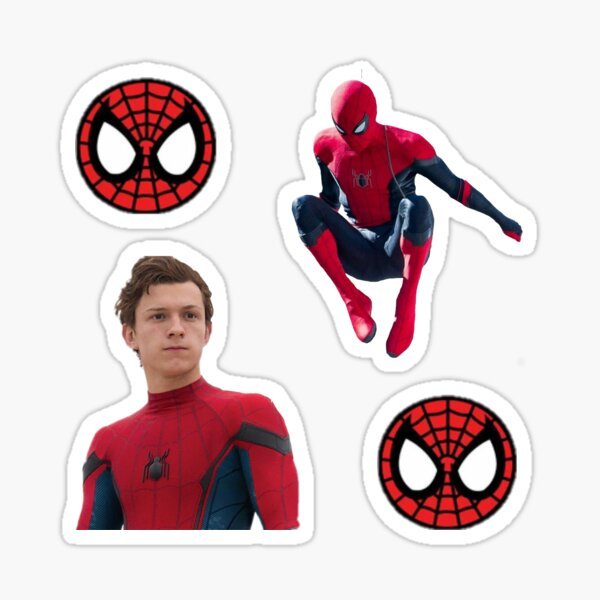 Человек паук том Холланд наклейки