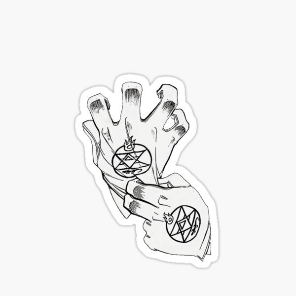 Мустанг стальной алхимик стикер