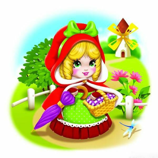 Марка - с изображением красной шапочки