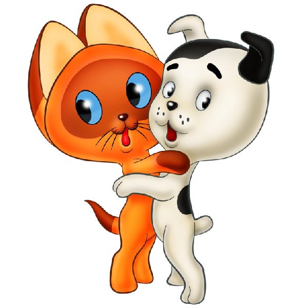 Герои мультика котенок Гав