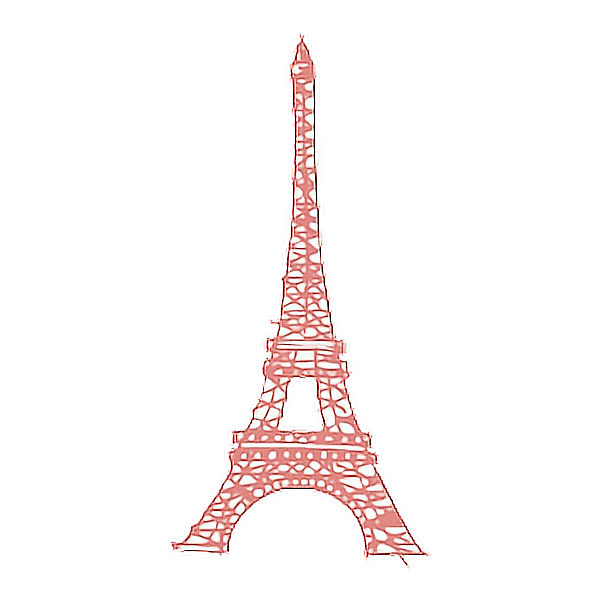 Эйфелева башня леди баг на белом фоне