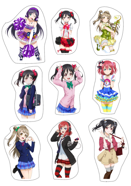 Наклейки аниме