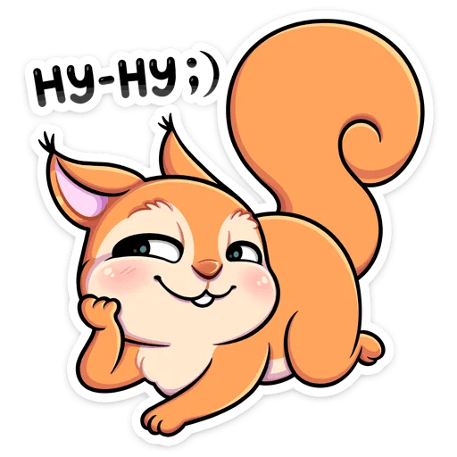 Белочки мультяшные