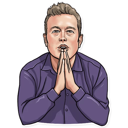 Стикеры Элон Маск