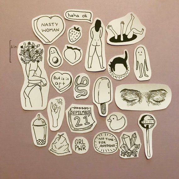 Эстетические наклейки