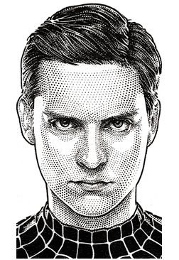 Портрет Тоби Магуайр