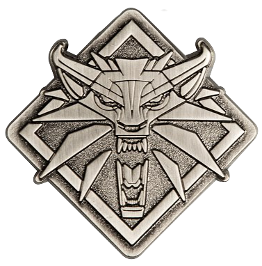 Ведьмак черно белый знак