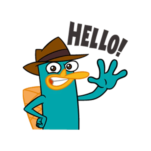 Стикеры Перри Утконос телеграмм