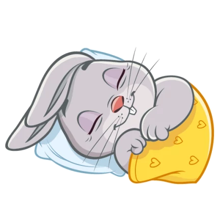 Кот на подушке мультяшный