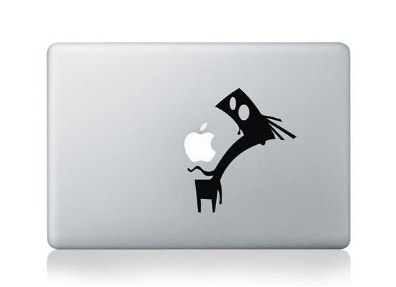 Holo Black Vinyl Decal MBP 15