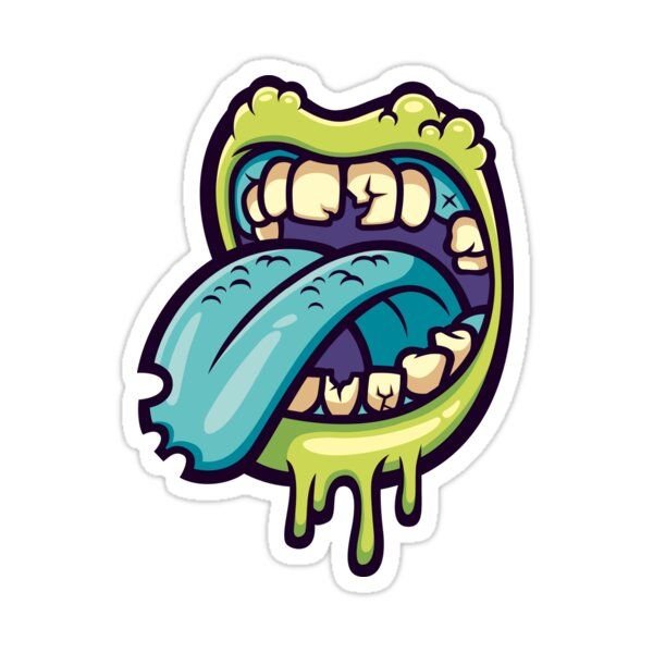 Граффити зубы