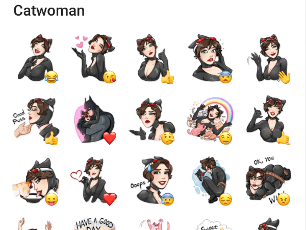 Стикеры Catwoman