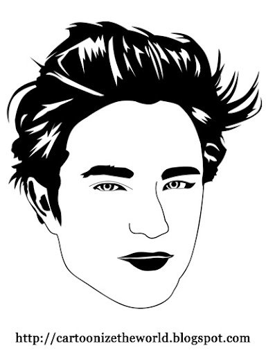 Силуэт Роберта Паттинсона