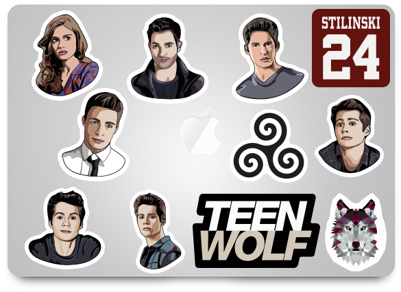 Наклейки teen Wolf девушки