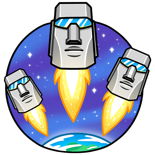 Набор стикеров Моаи Стоун