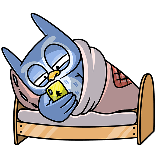 Стикер спать