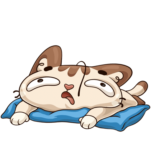 Стикер усталость