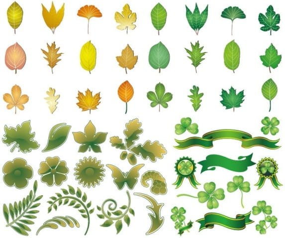 Наклейки в виде растений