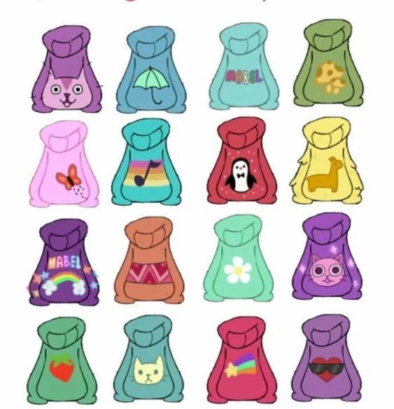 Милые наклейки Гравити Фолз