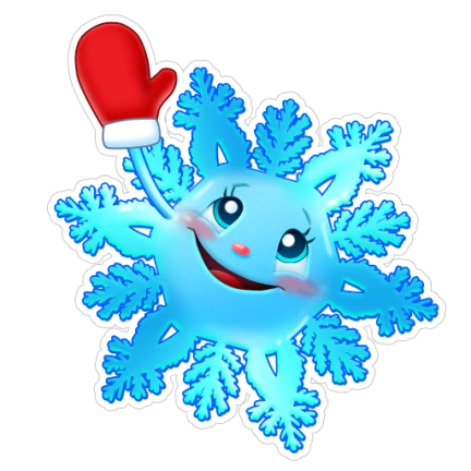 Снежинки с глазками