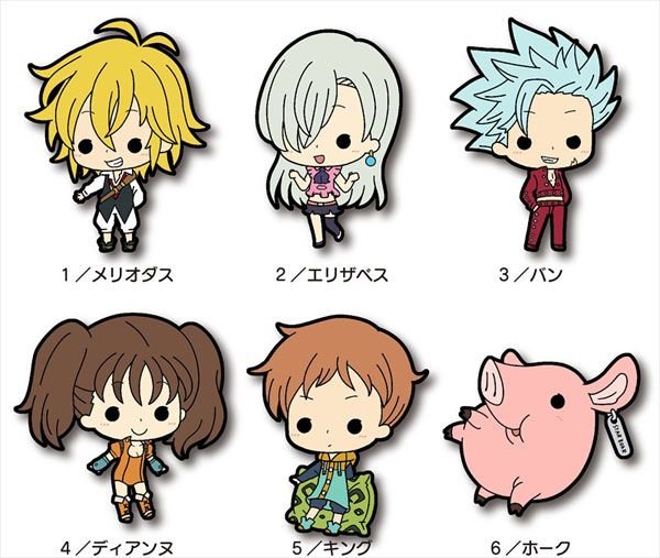 Наклейки аниме семь смертных грехов