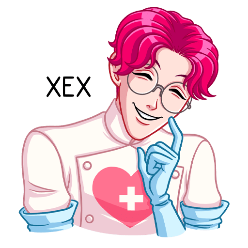 Доктор Валентайн Стикеры