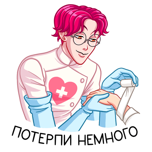 Доктор Валентайн Стикеры ВК