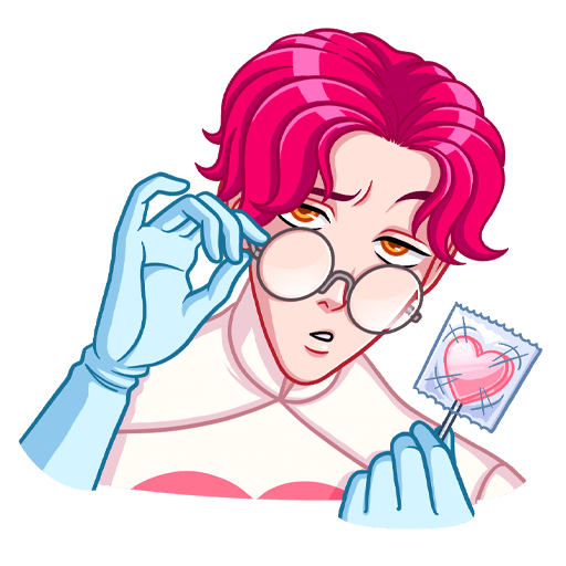 Доктор Валентайн Стикеры в телеграмм