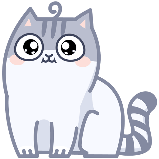 Стикеры ВК серый персик