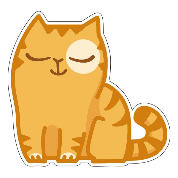 Кот Барсик стикер