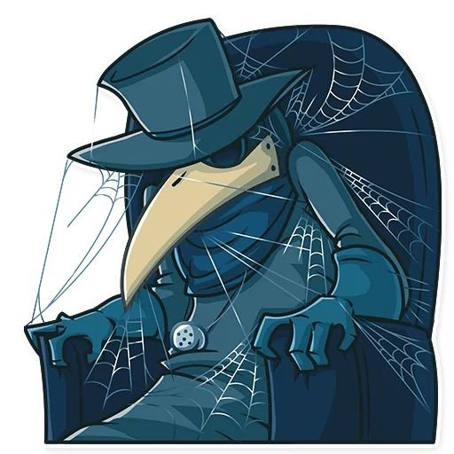 Набор стикеров Чумной доктор